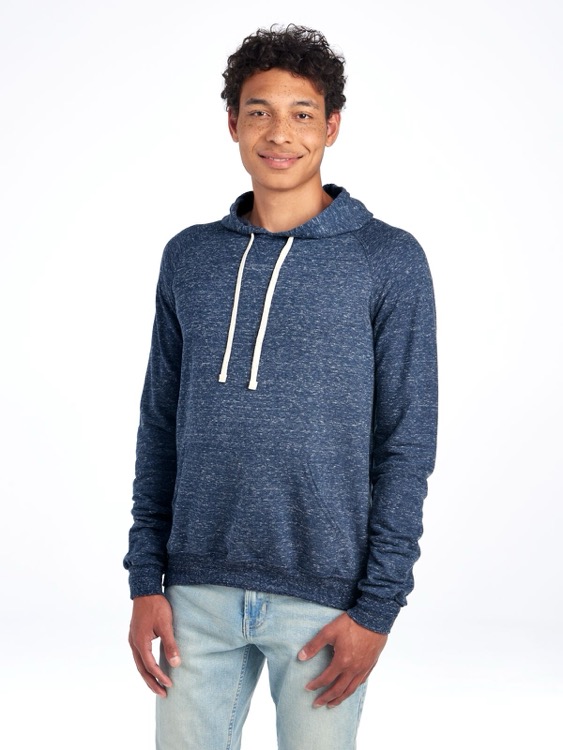 JERZEES Snow Heather Ring-Spun Unisex Raglan Hood, custom hoodie or sweatshirt with logo imprint 10