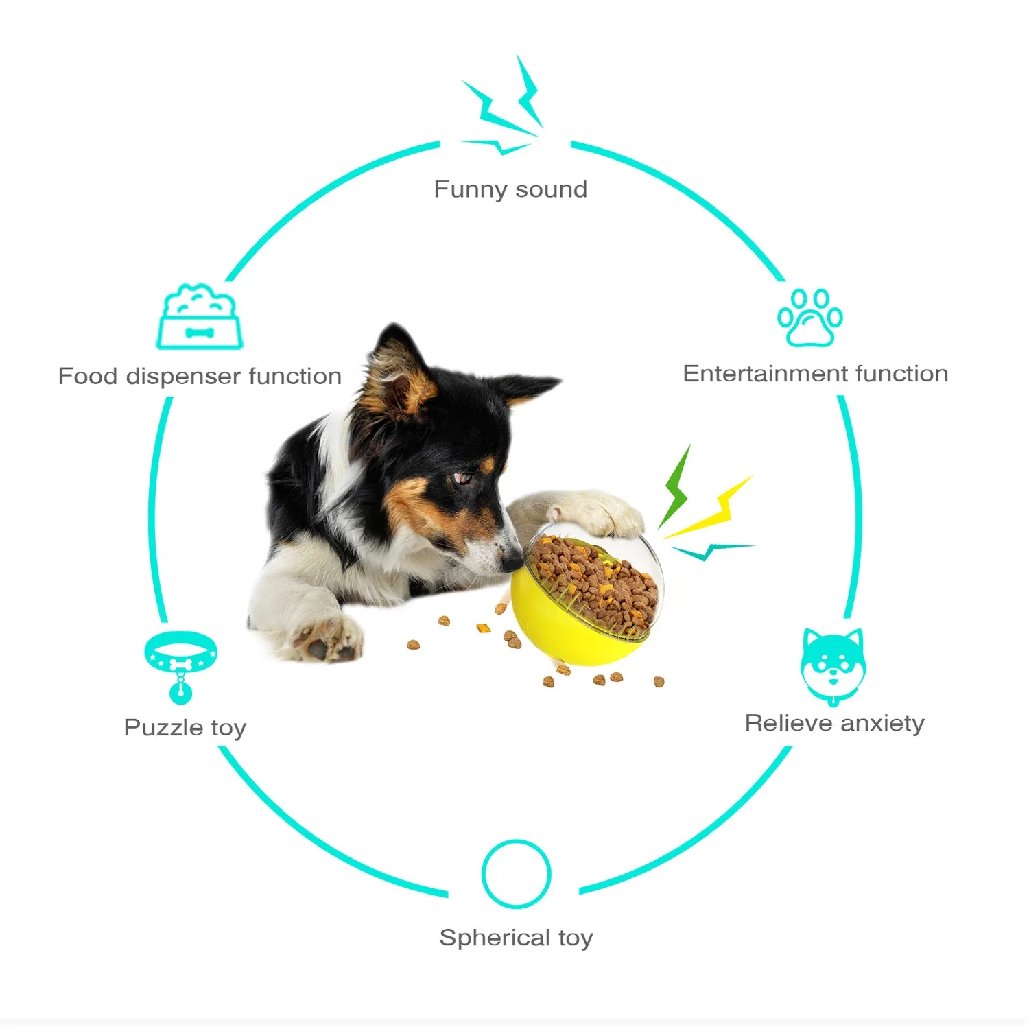 Adjustable Treat Dispensing Pet Ball 10
