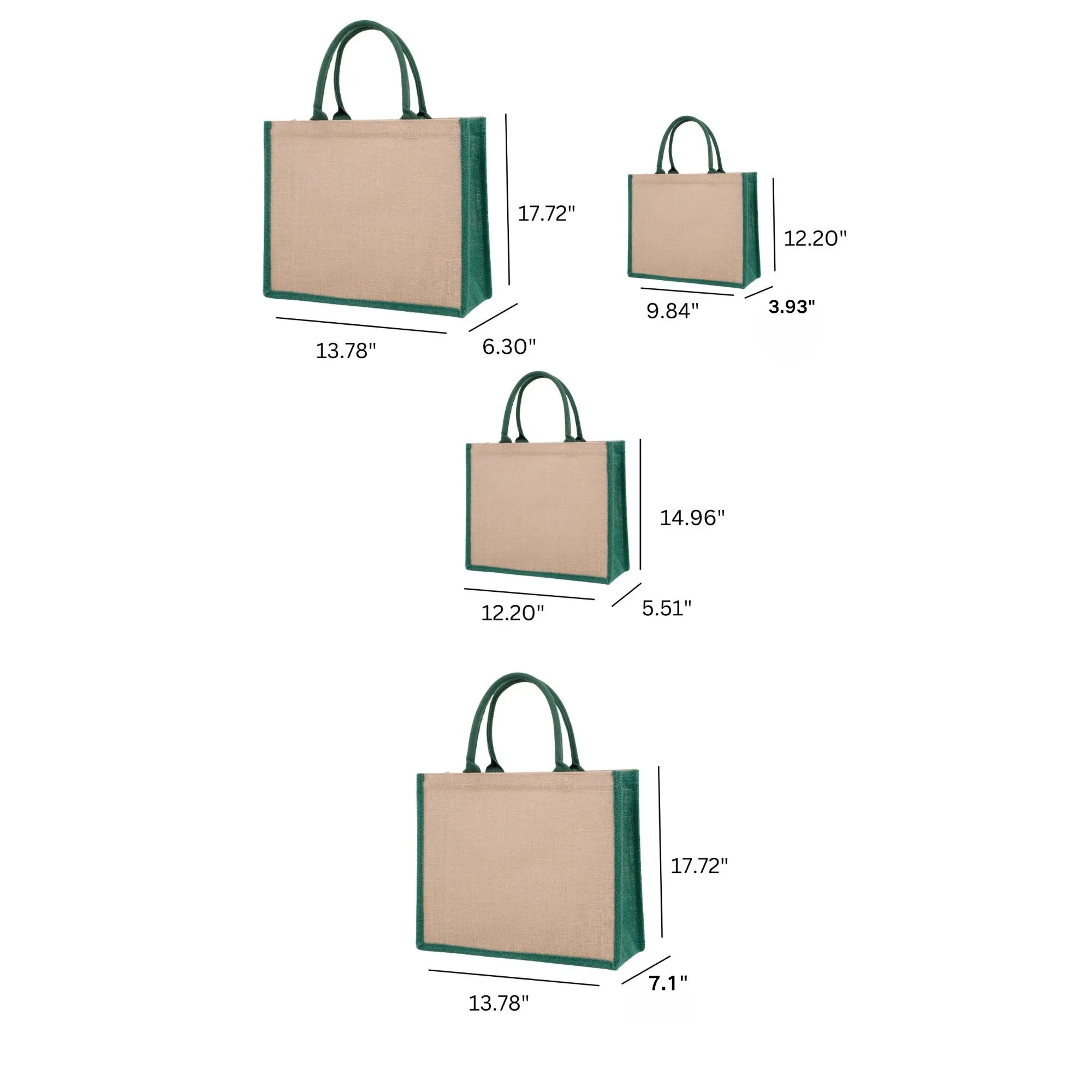 Premium Jute Tote Bage, custom tote bag with logo imprint 7