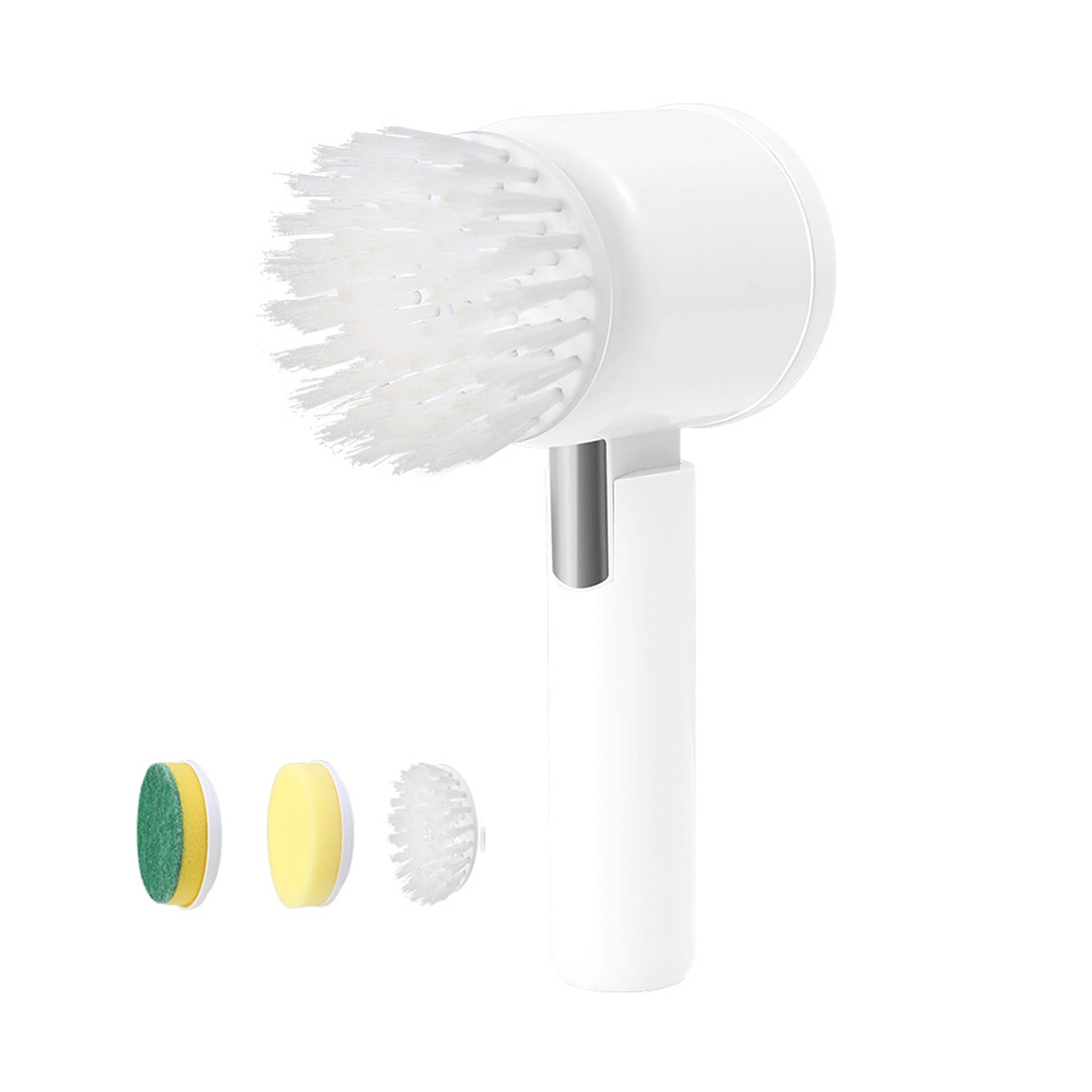 Handheld Electric Rotary Scrubber With 3 Replaceable Heads 5
