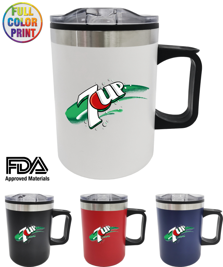 14oz Double Wall Stainless Steel Insulated Travel Mug 1