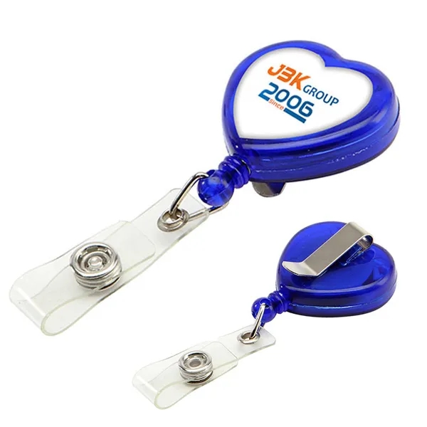 Heart Shape Retractable Badge Holder 6