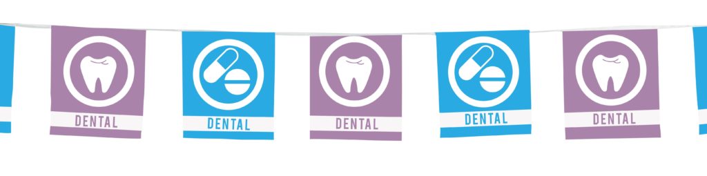 100ft- 9"x12" Rectangle Pennant String - Double Side Imprint 1