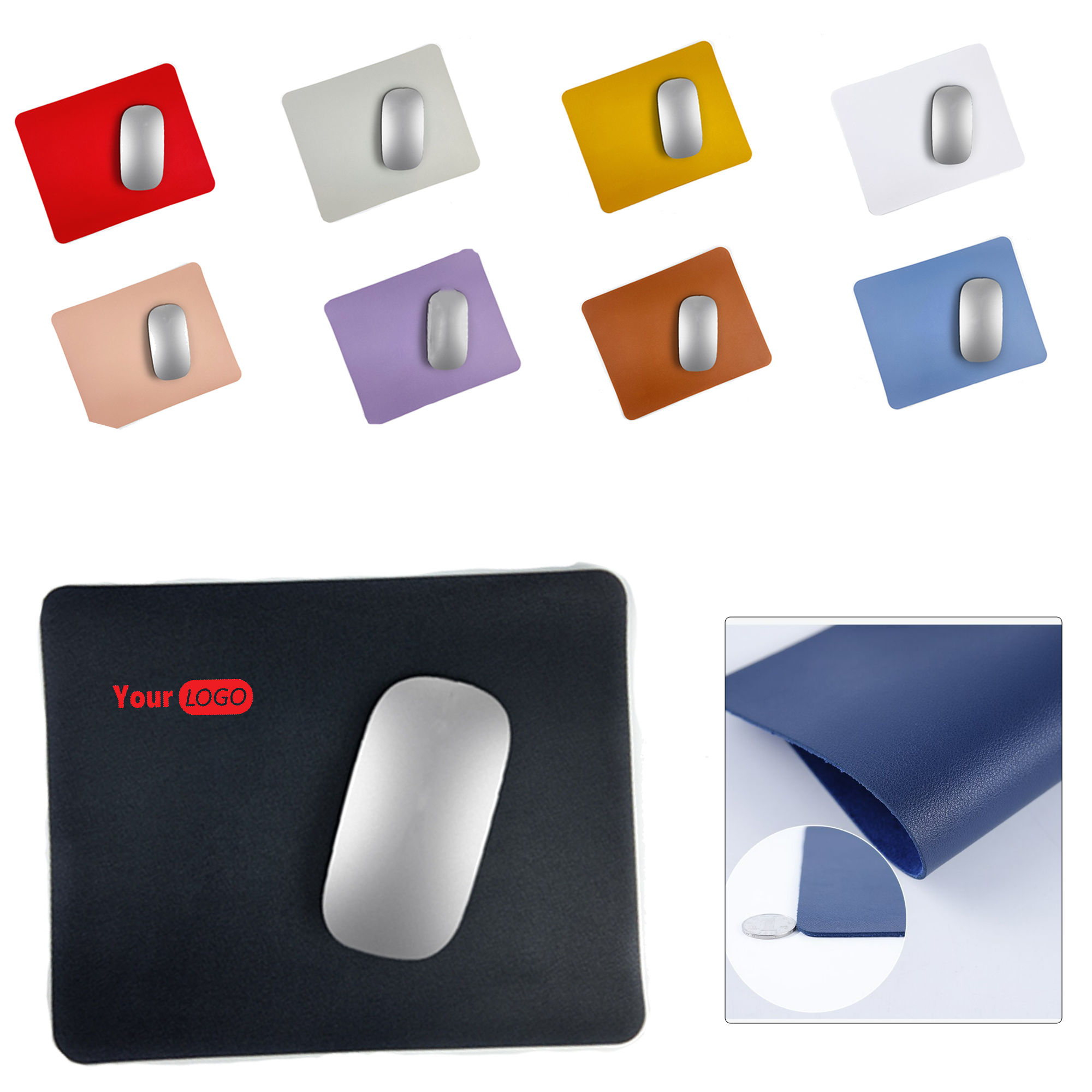PU Leather Mouse Pad for Office & Home Use 3