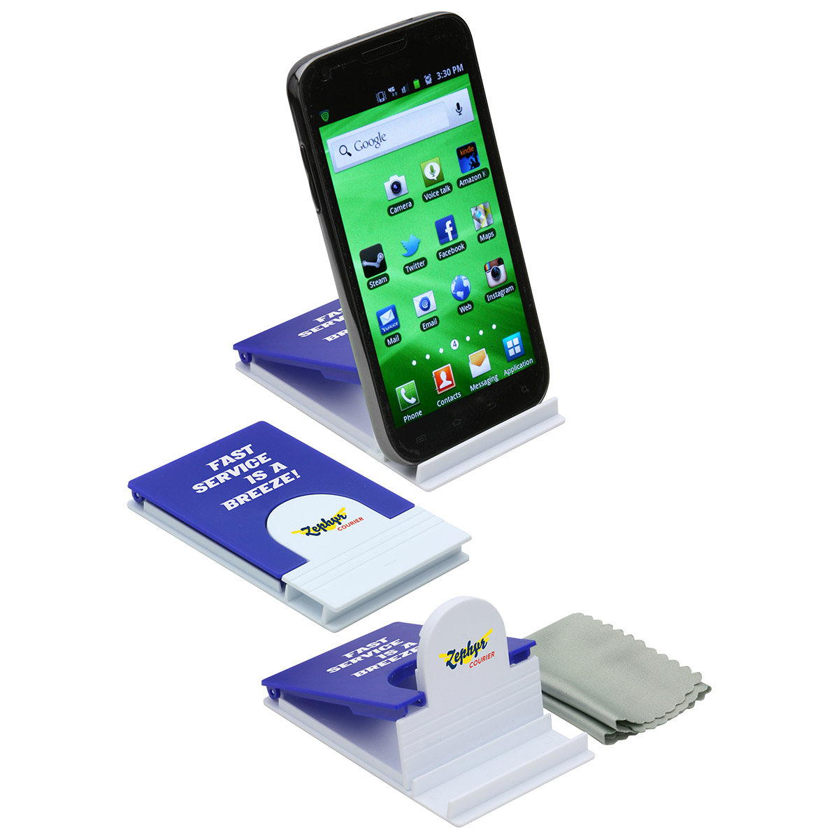 5“ x 5” Microfiber Cloth with Phone Holder 3