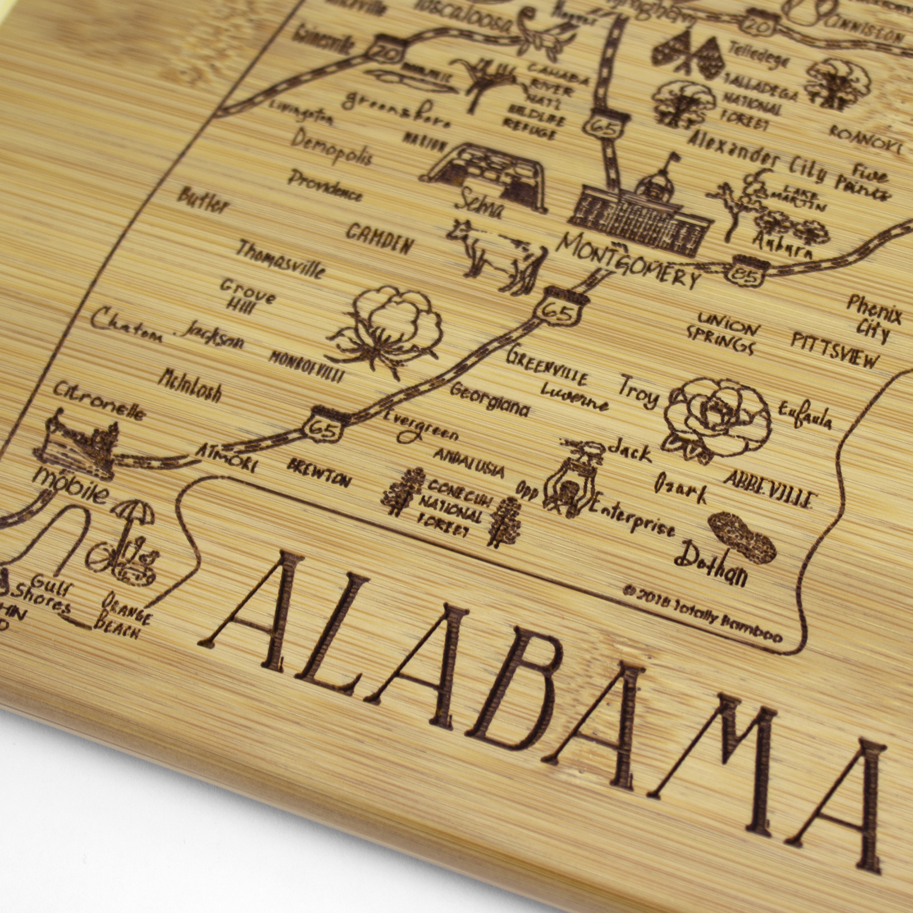 A Slice of Life Alabama Serving & Cutting Board 2