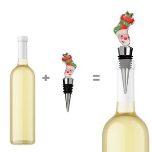 Festive Christmas Sock Wine Cork Bottle Stopper 11