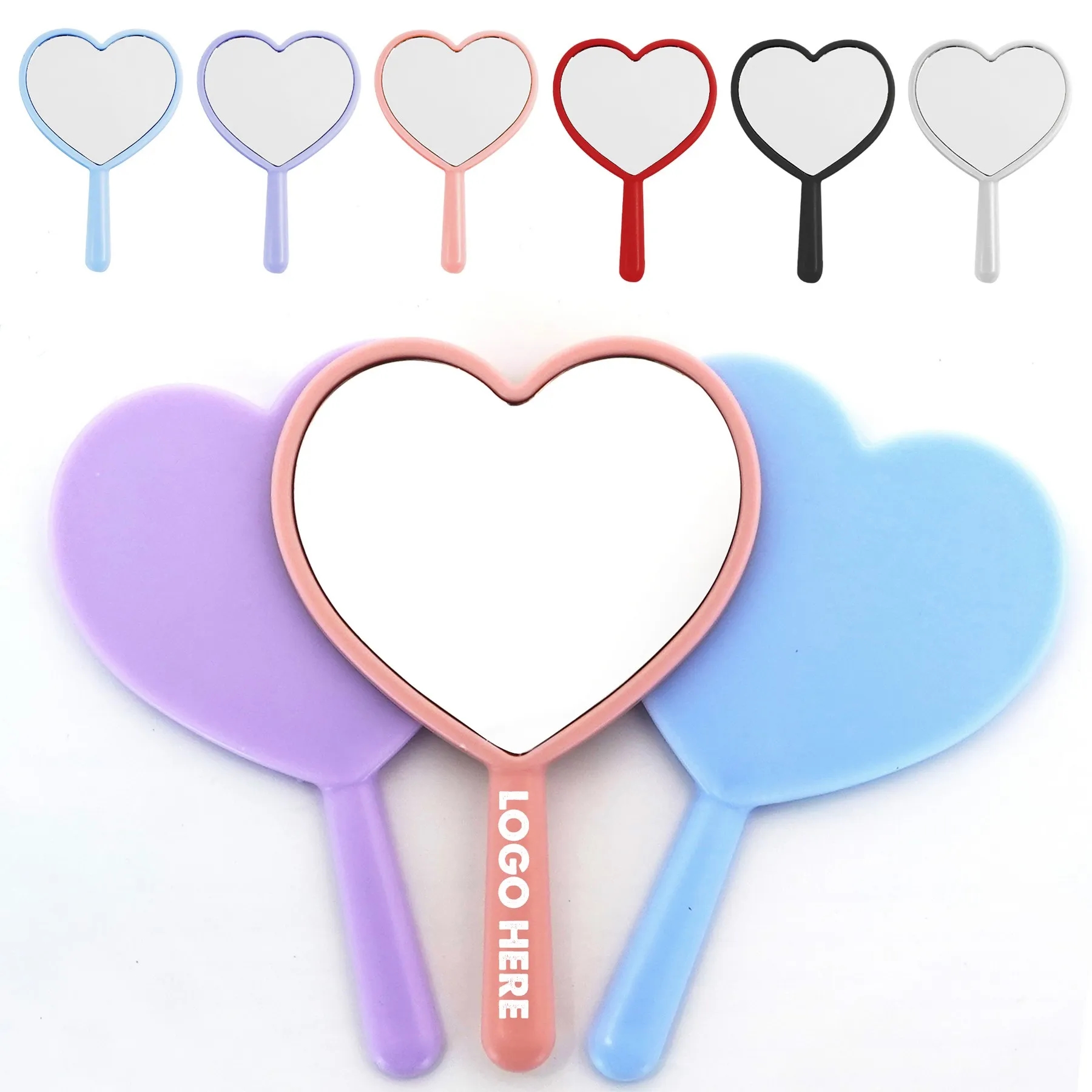 Heart-Shaped Handheld Mirror 2