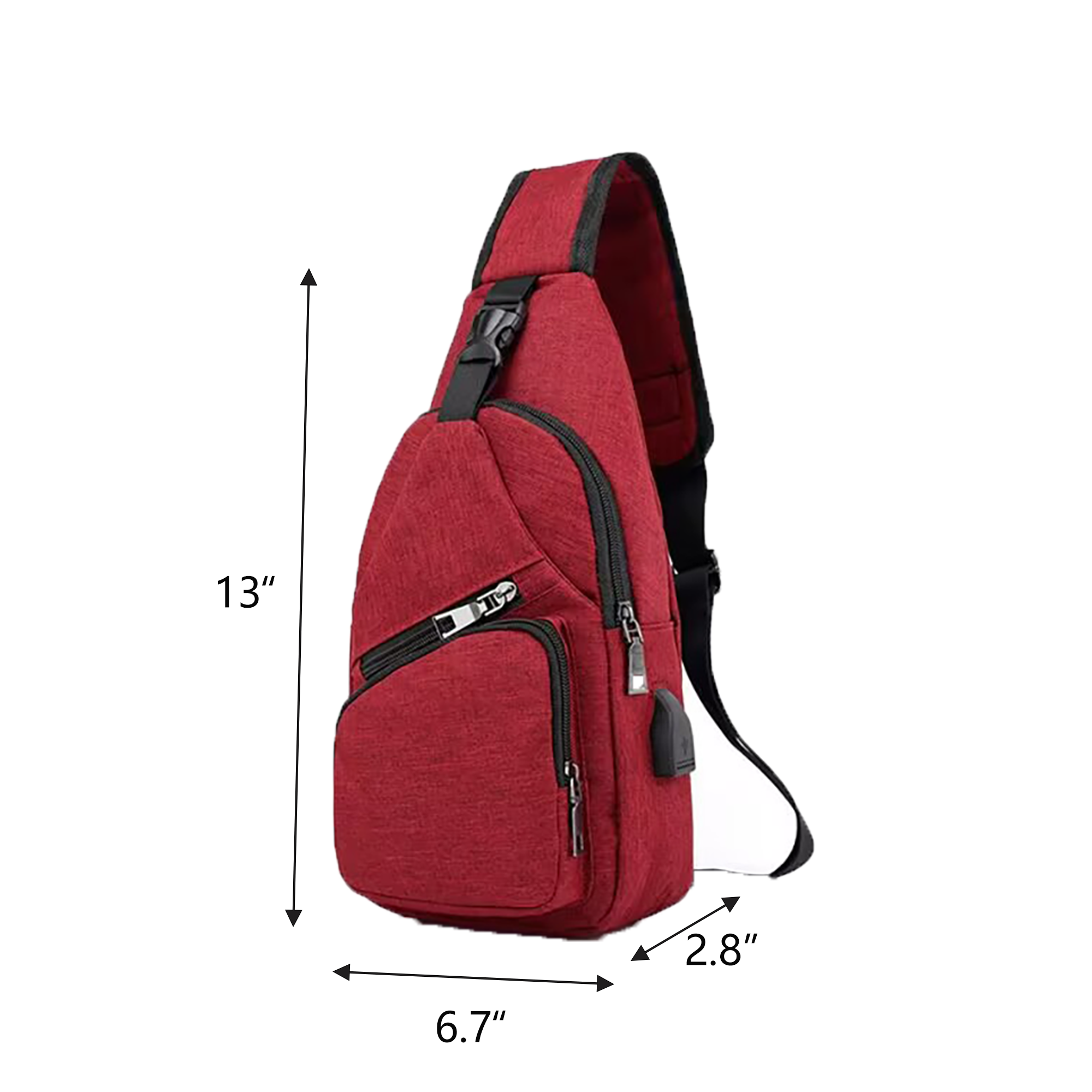 Waterproof Outing Leisure Rechargeable Chest Bag 1