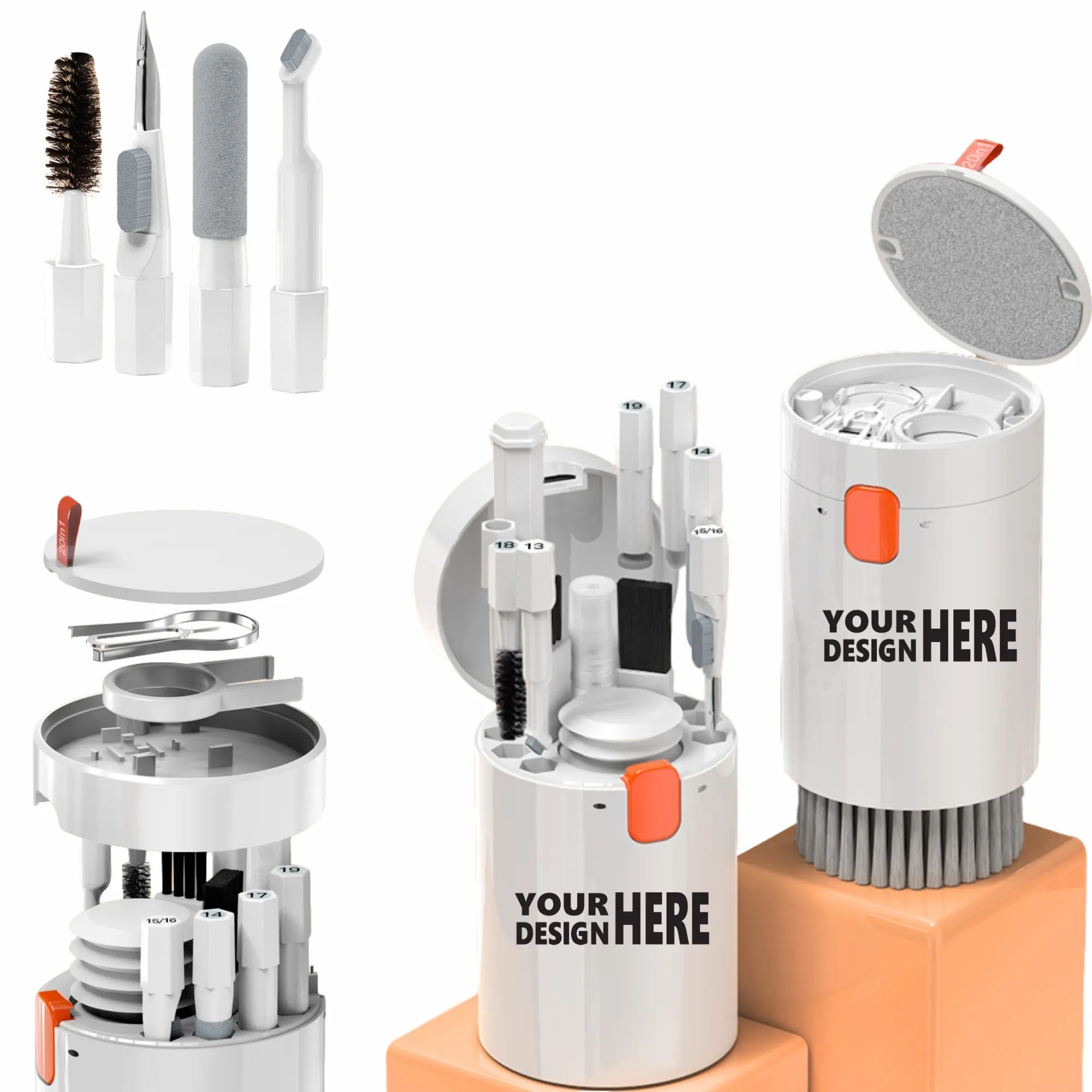 20-in-1 Multi-Function Cleaning Kit: For Computer Camera