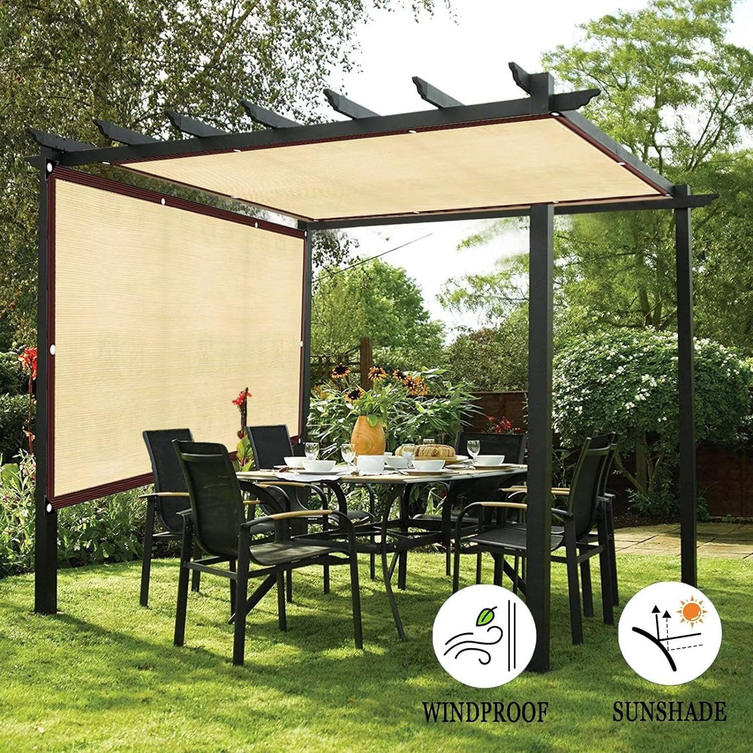 High-Density Sunshade Net for Outdoor Comfort 2