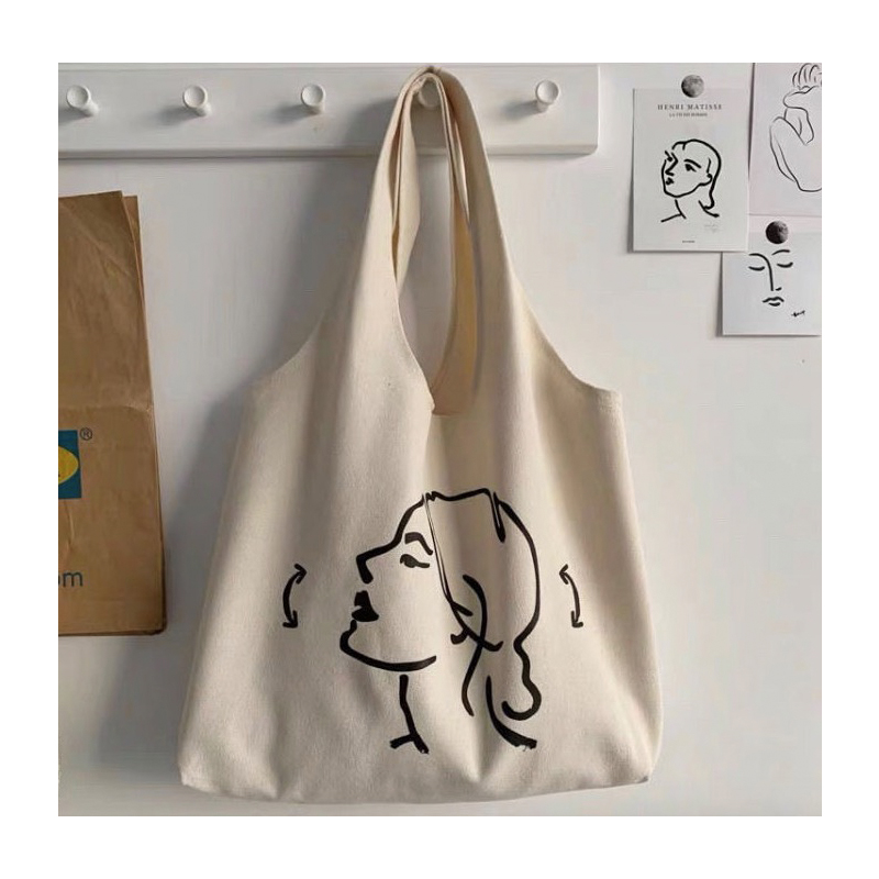 Custom Logo Tote Shopping canvas Bag, custom tote bag with logo imprint 2