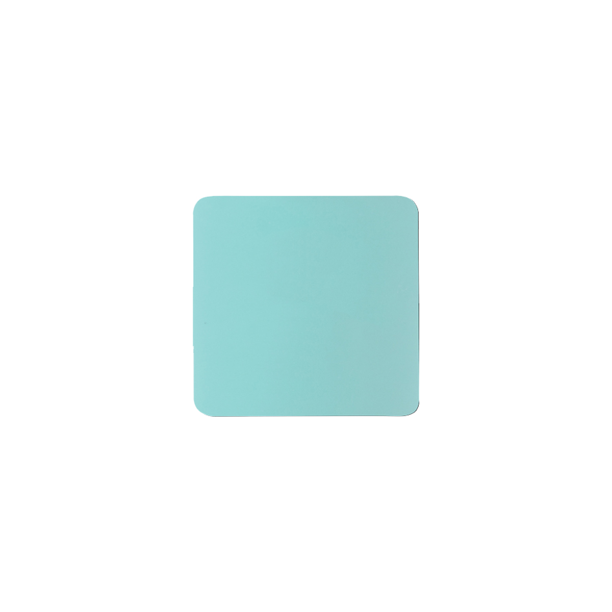 3" Teal Square Silicone Coaster 3