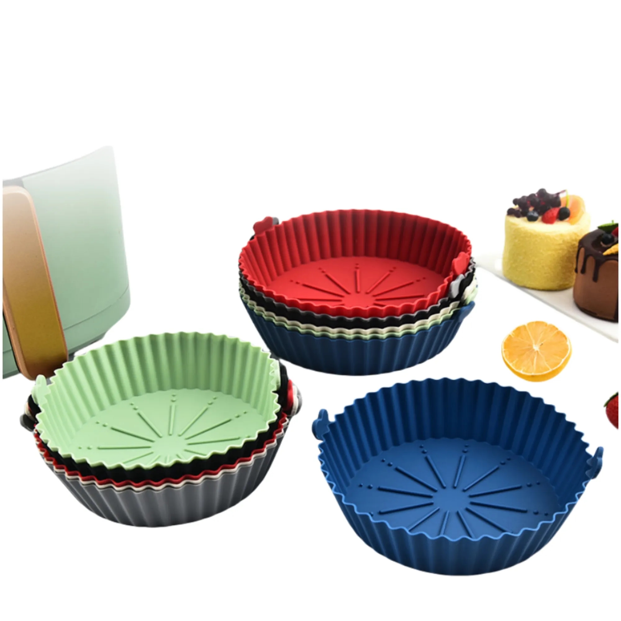 Custom Air Fryer Silicone Baking Pan 3