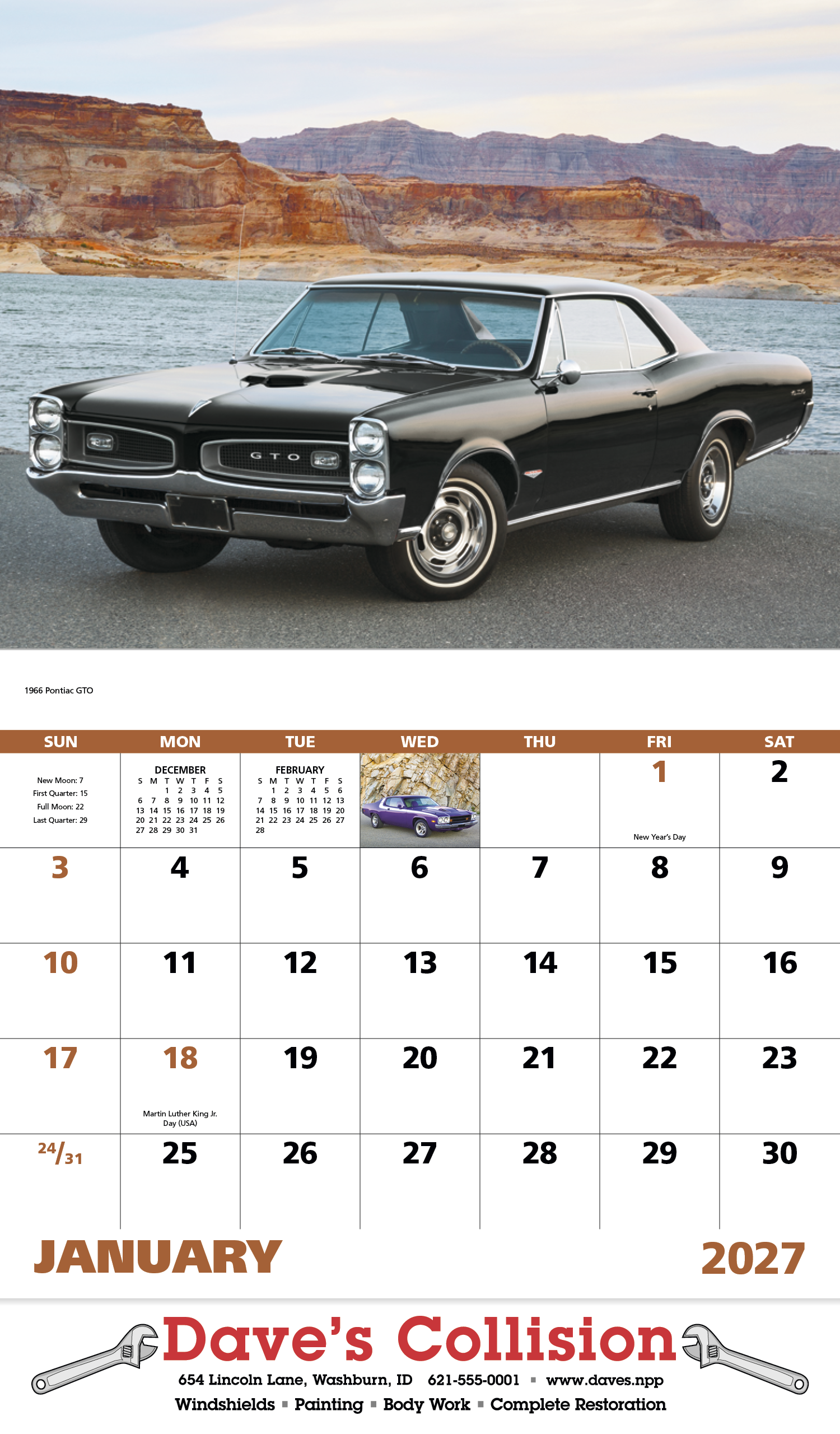 Good Value™ Muscle Thunder - Stapled Calendar 31