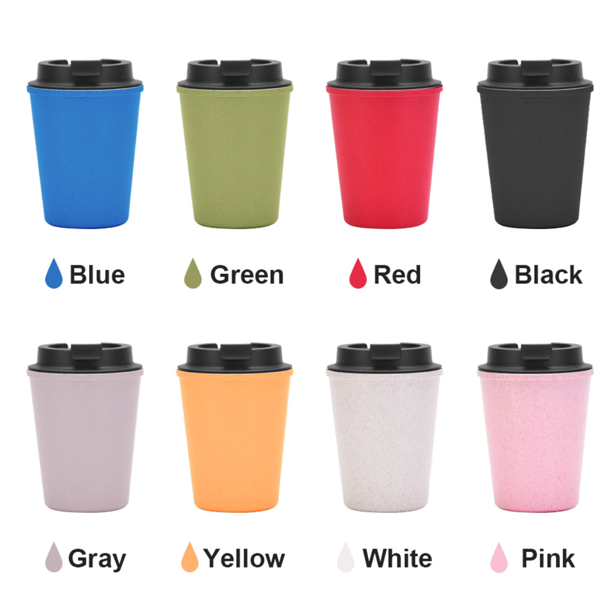 12oz Plastic Double Wall Coffee Cup 2