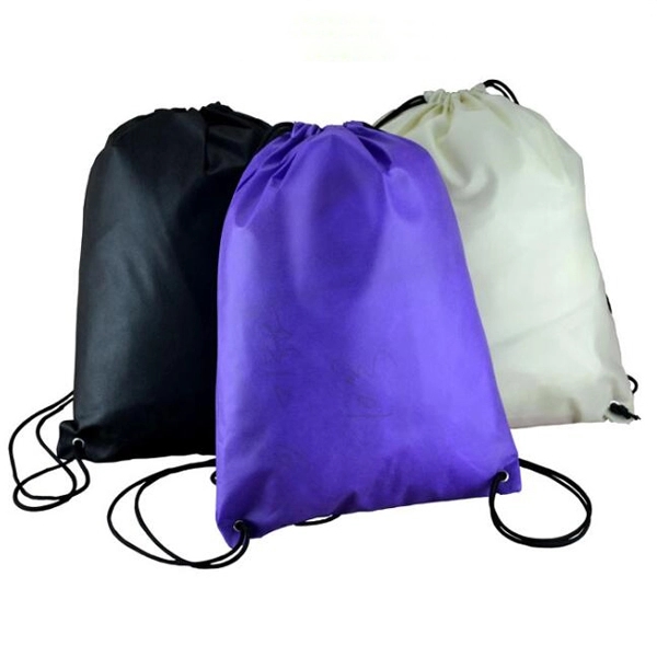 Non Woven Drawstring Sportpack, custom drawstring bag with logo imprint 4