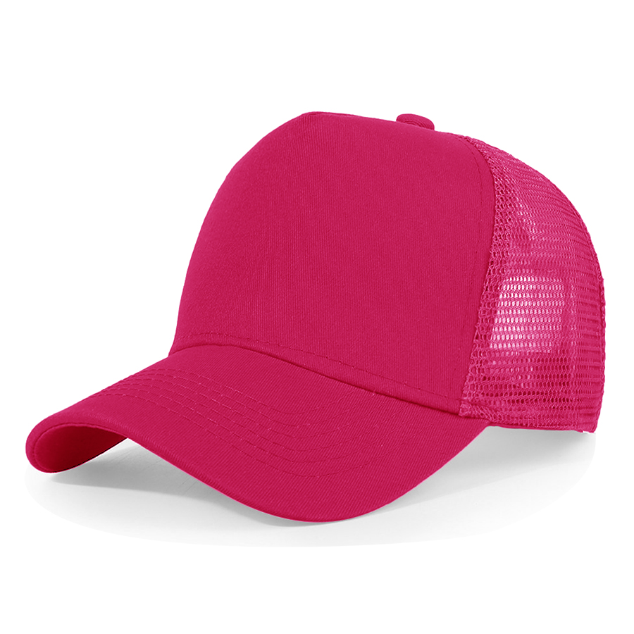 Stock Solid Color Cotton 5-Panel Trucker Cap 82
