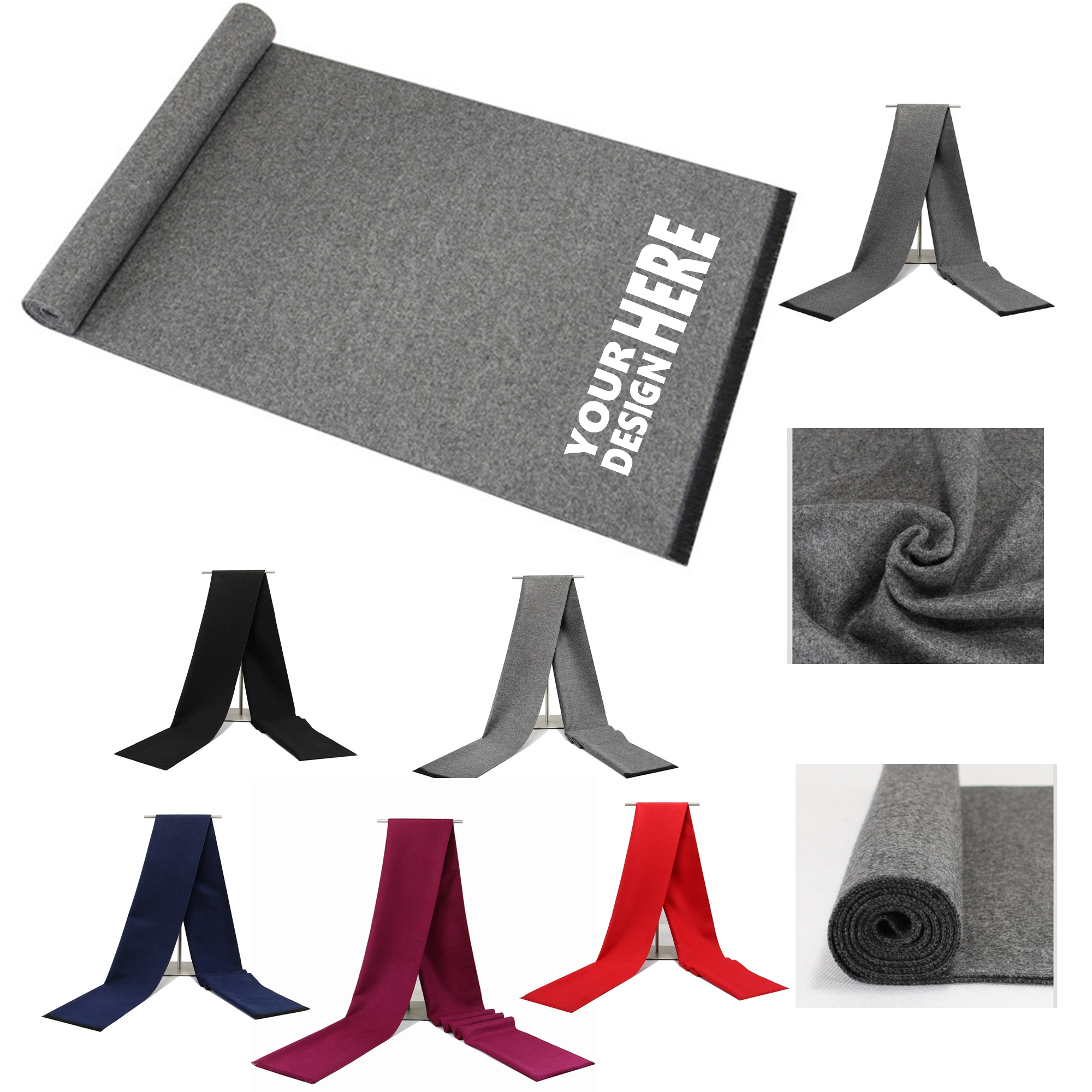 Thickened Warm Solid Color Scarf 4