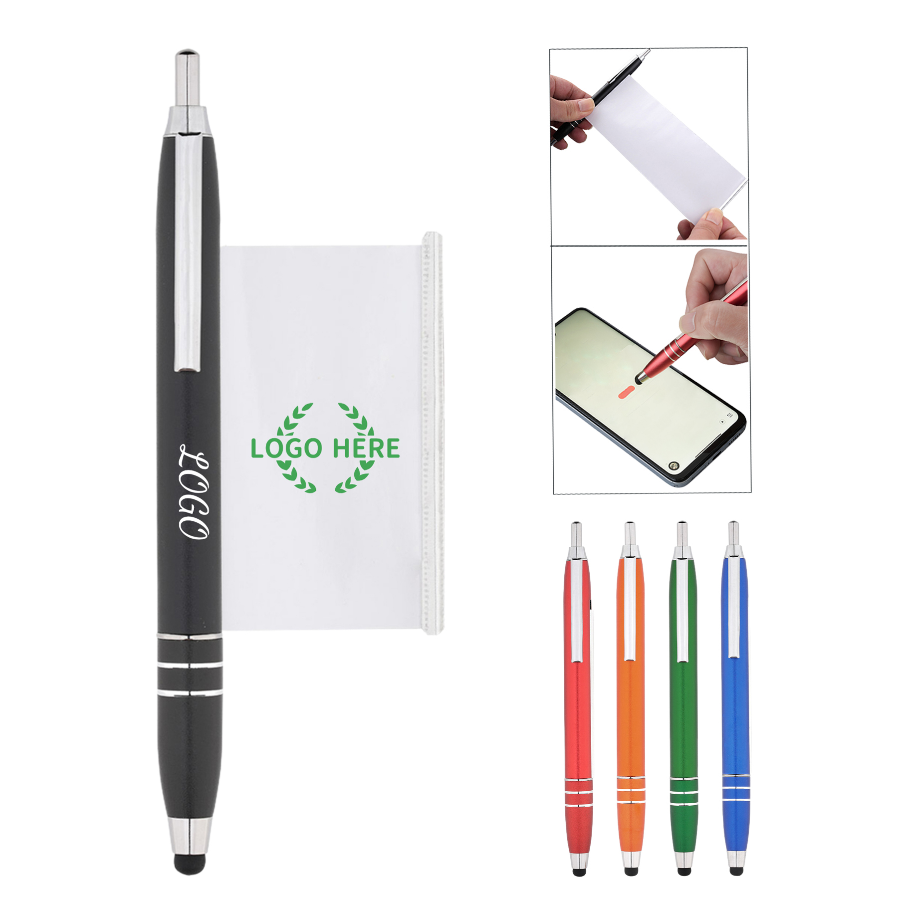 Metal Ballpoint Pen With Custom Printed Pull Out Banner 2