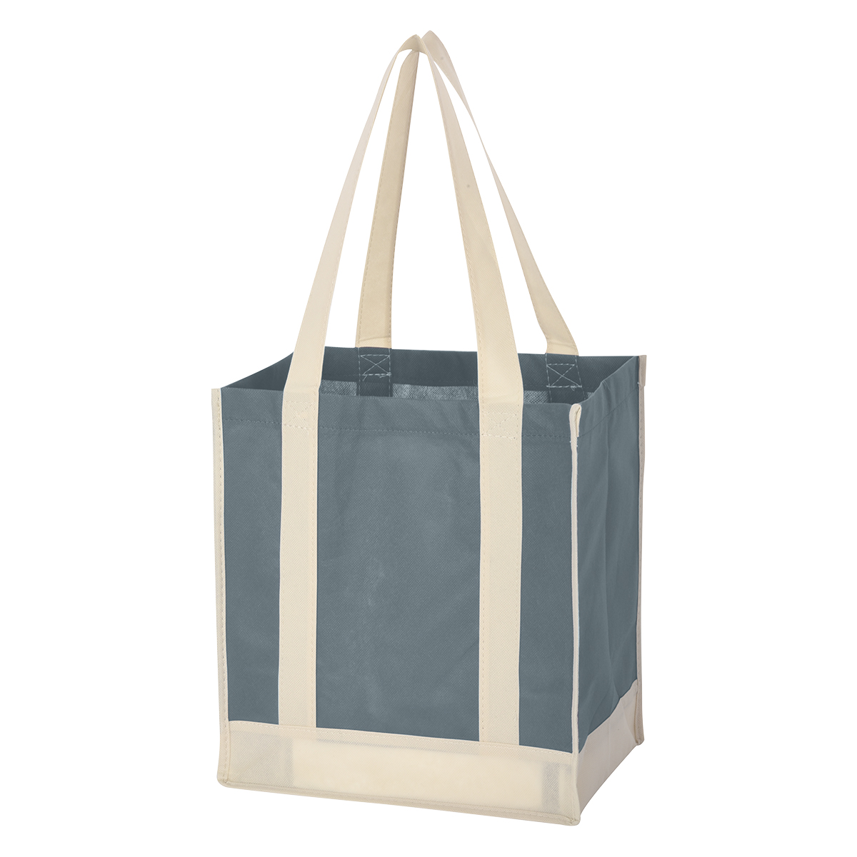 Non-Woven Two-Tone Shopper Tote Bag 21