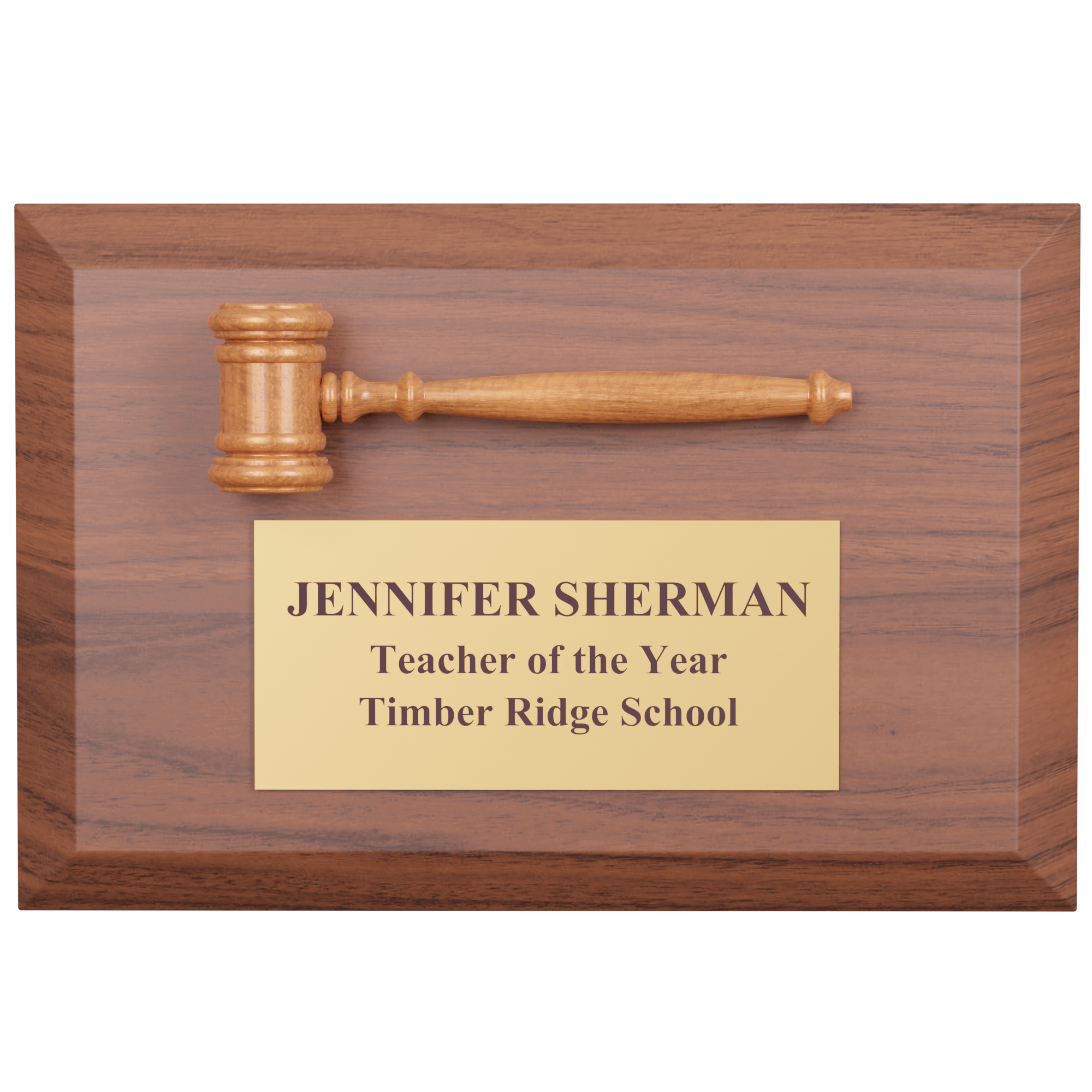 4" x 6" Gavel Plaque 2
