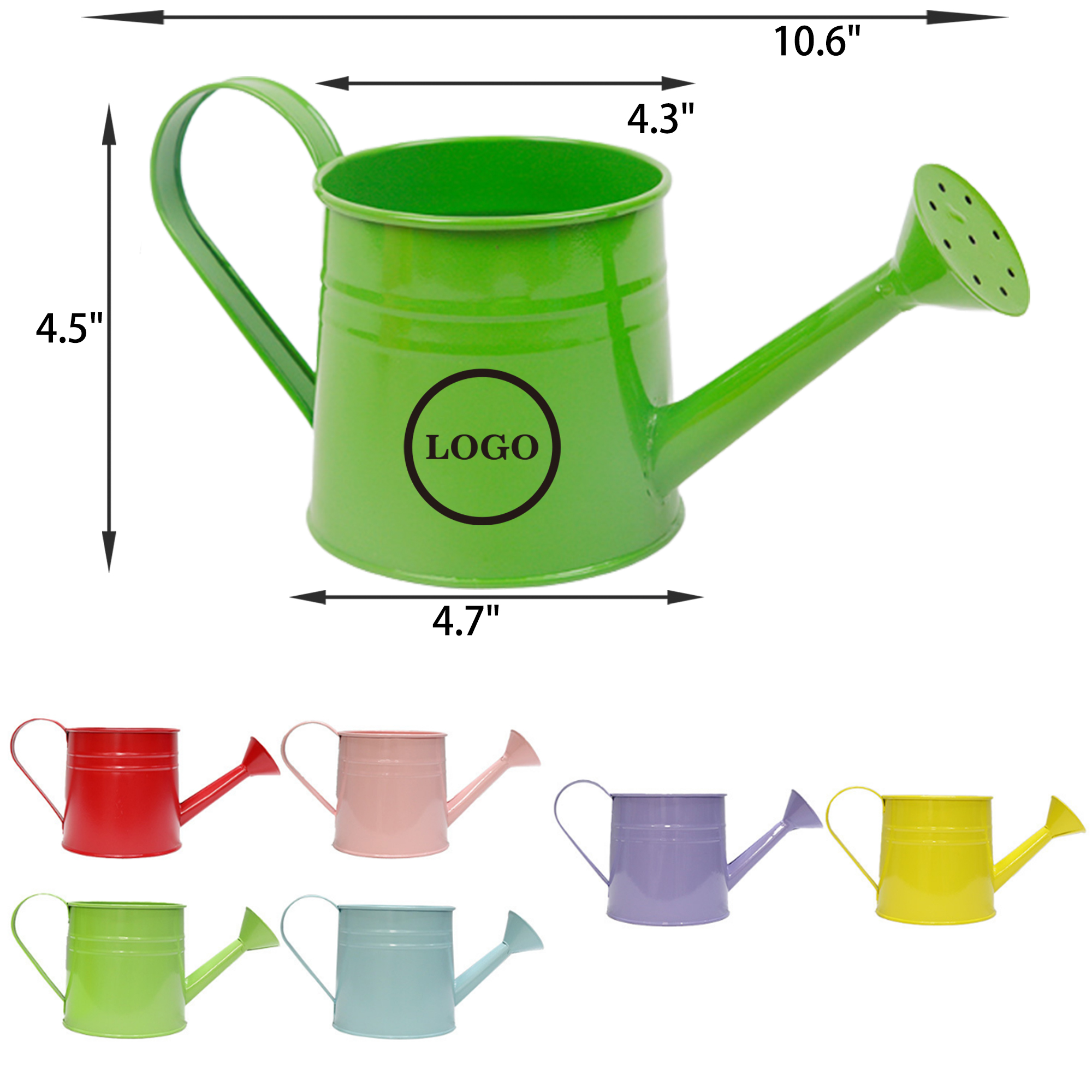 MOQ 50 PCS Durable Watering Can Flower Pot Ornament 3
