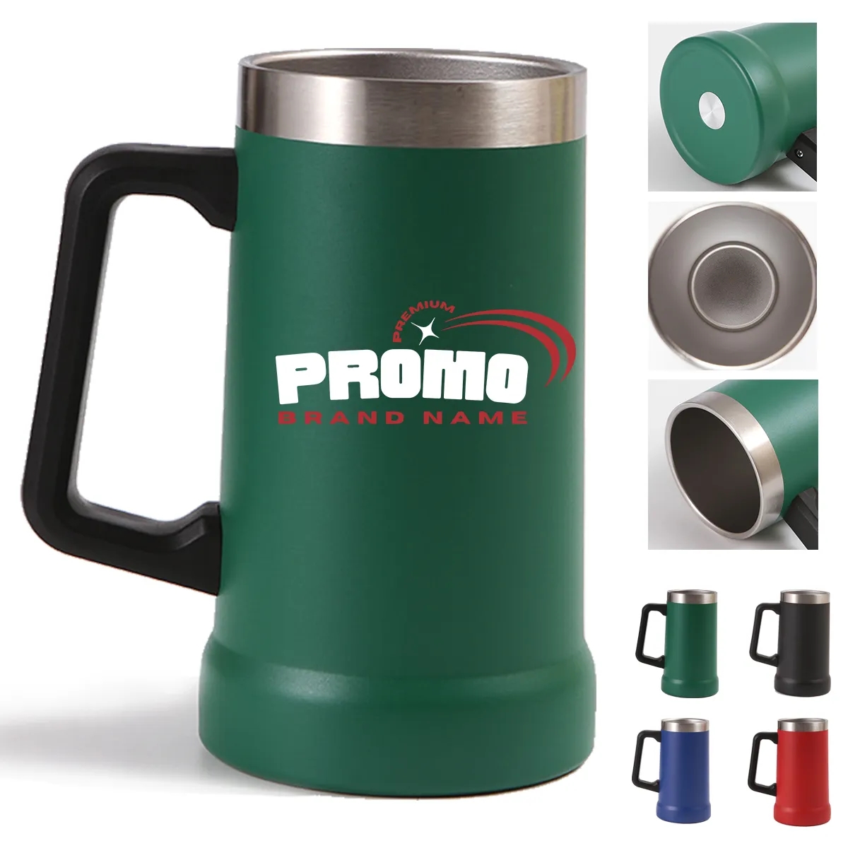 24oz. Vacuum Insulation Protable Cold Tumbler W/ Handle 1