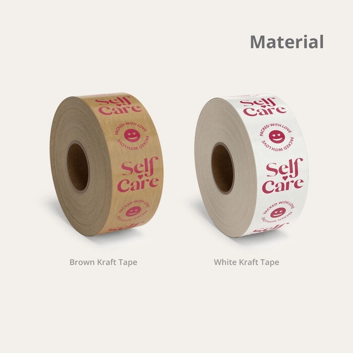 3" Wide Sustainable WaterActivated Reinforced Kraft Tape 4