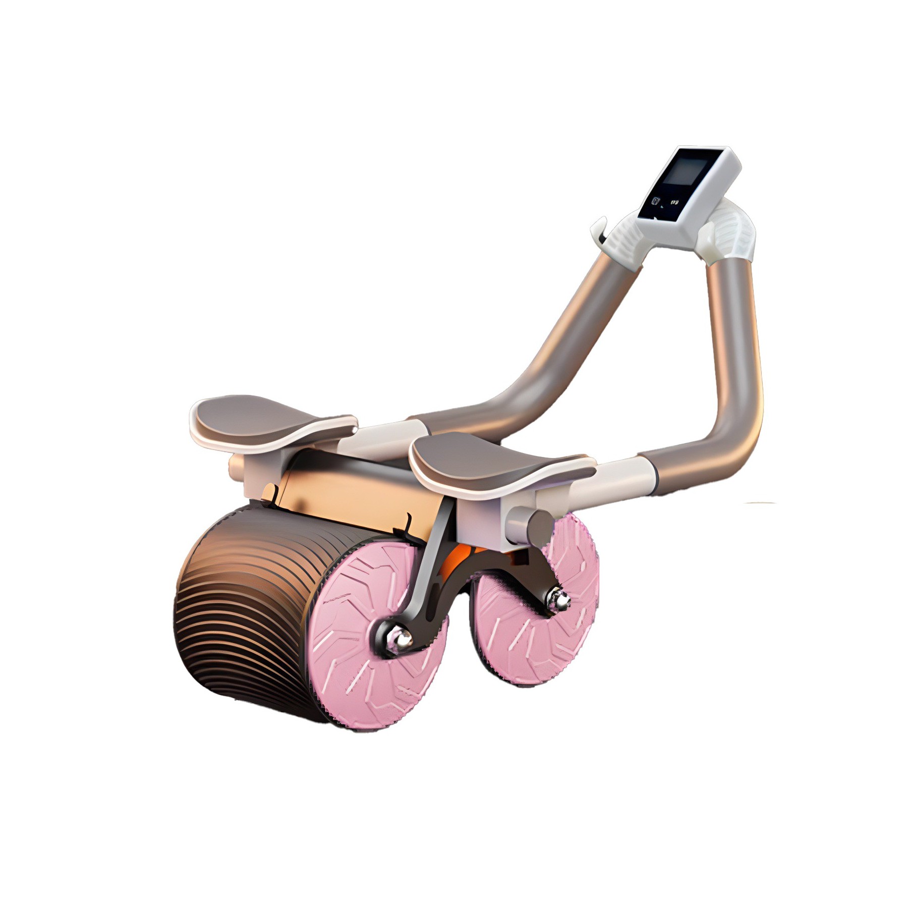 Automatic Rebound Abdominal Roller With Knee Pad And Timer 5
