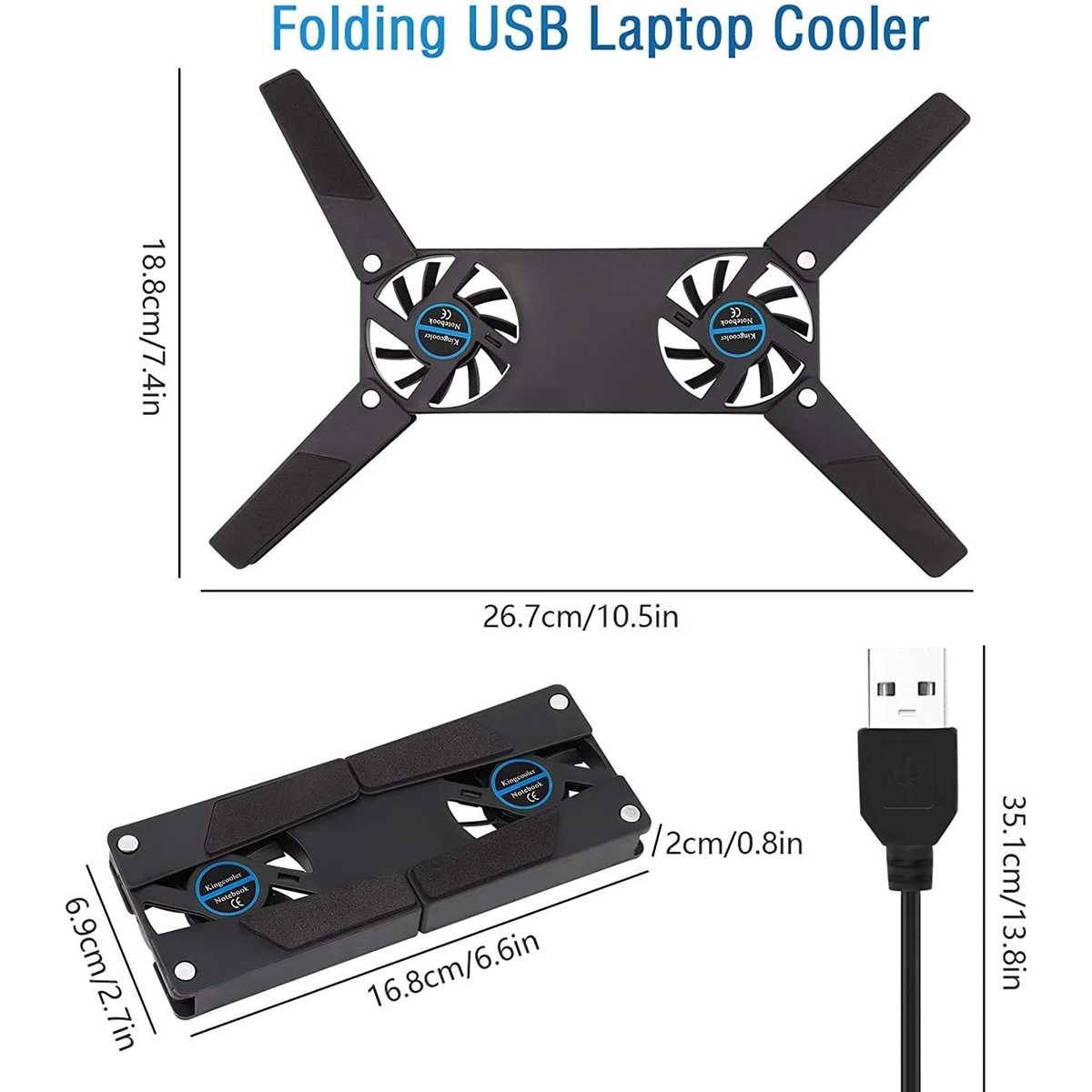 Foldable USB Laptop Cooling Stand 4