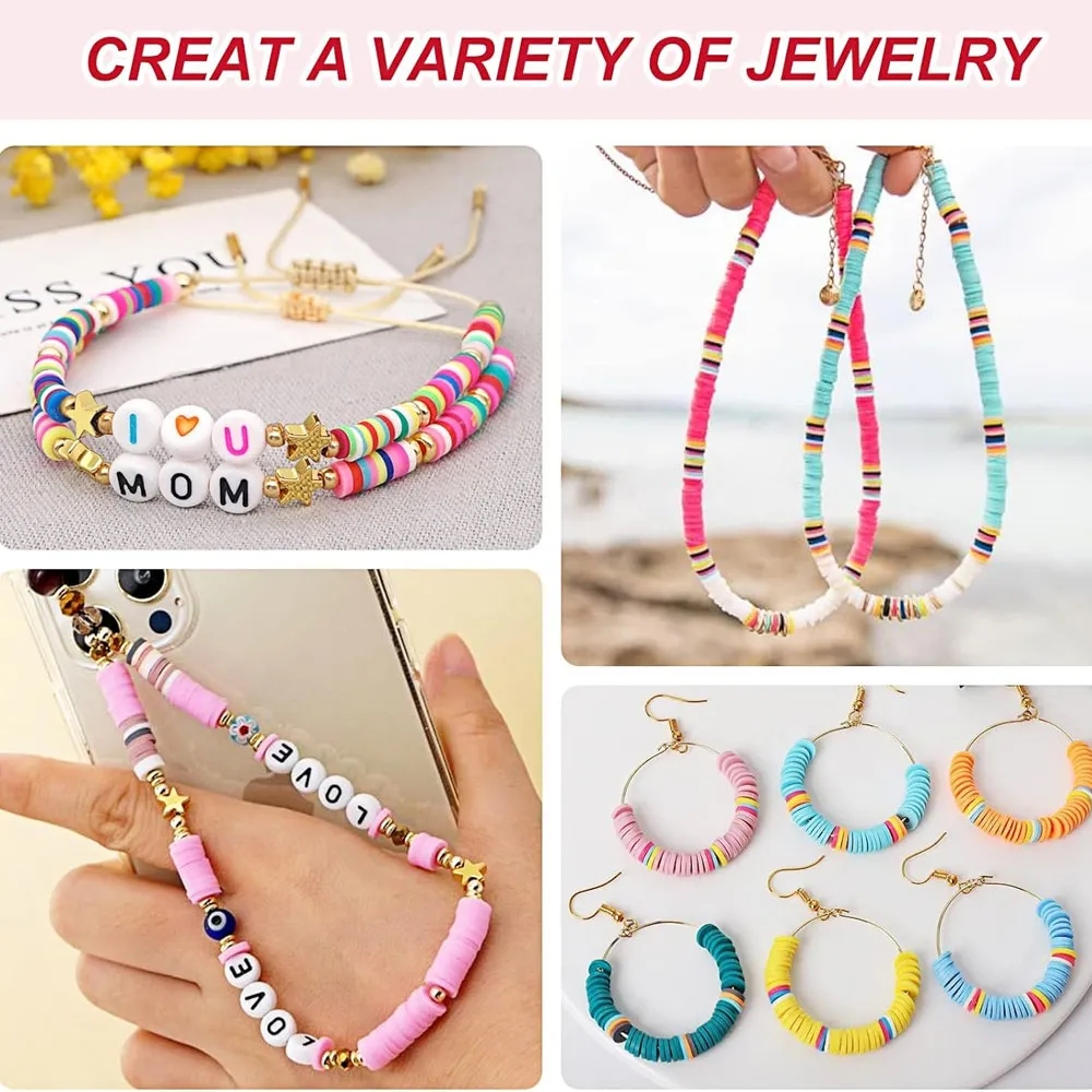 Lot DIY Friendship Bracelet Making Kit Beads and Charms Set 9