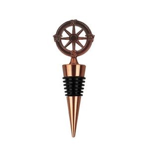 Charming Floral Design Wine Cork Bottle Stopper 12