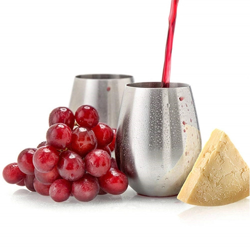 Custom 17 oz Stainless Steel Unbreakable Wine Glasses 5