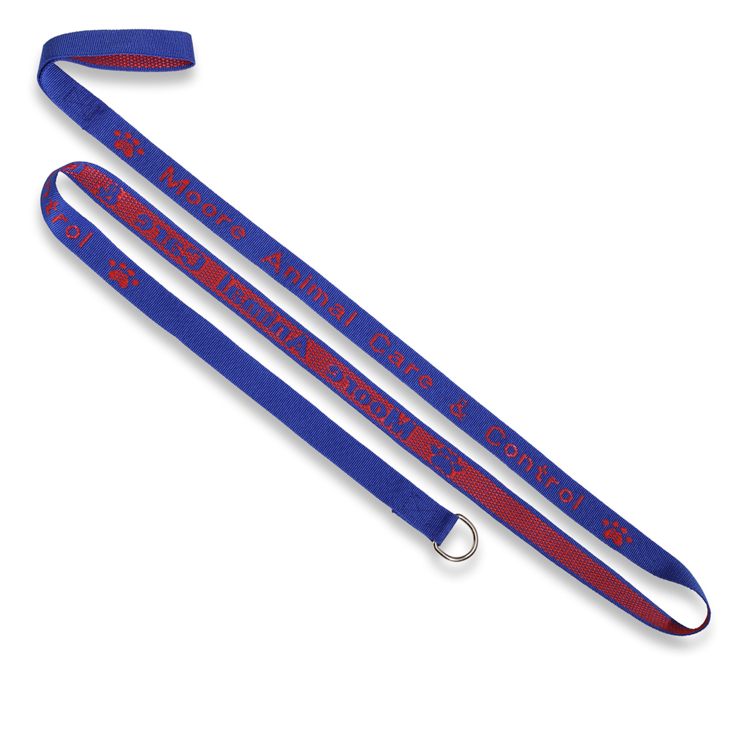 1" X 48" Woven Slip Leash w/ Nickel-plated D-Ring - "Classic" Weave