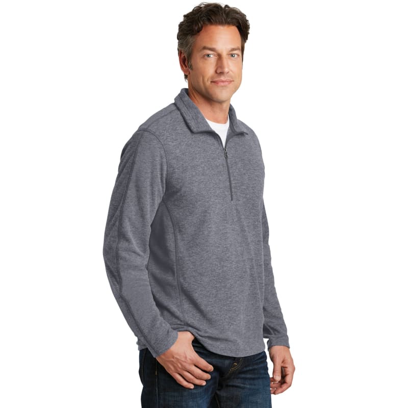 Port Authority Heather Microfleece 1/2-Zip Pullover. 5
