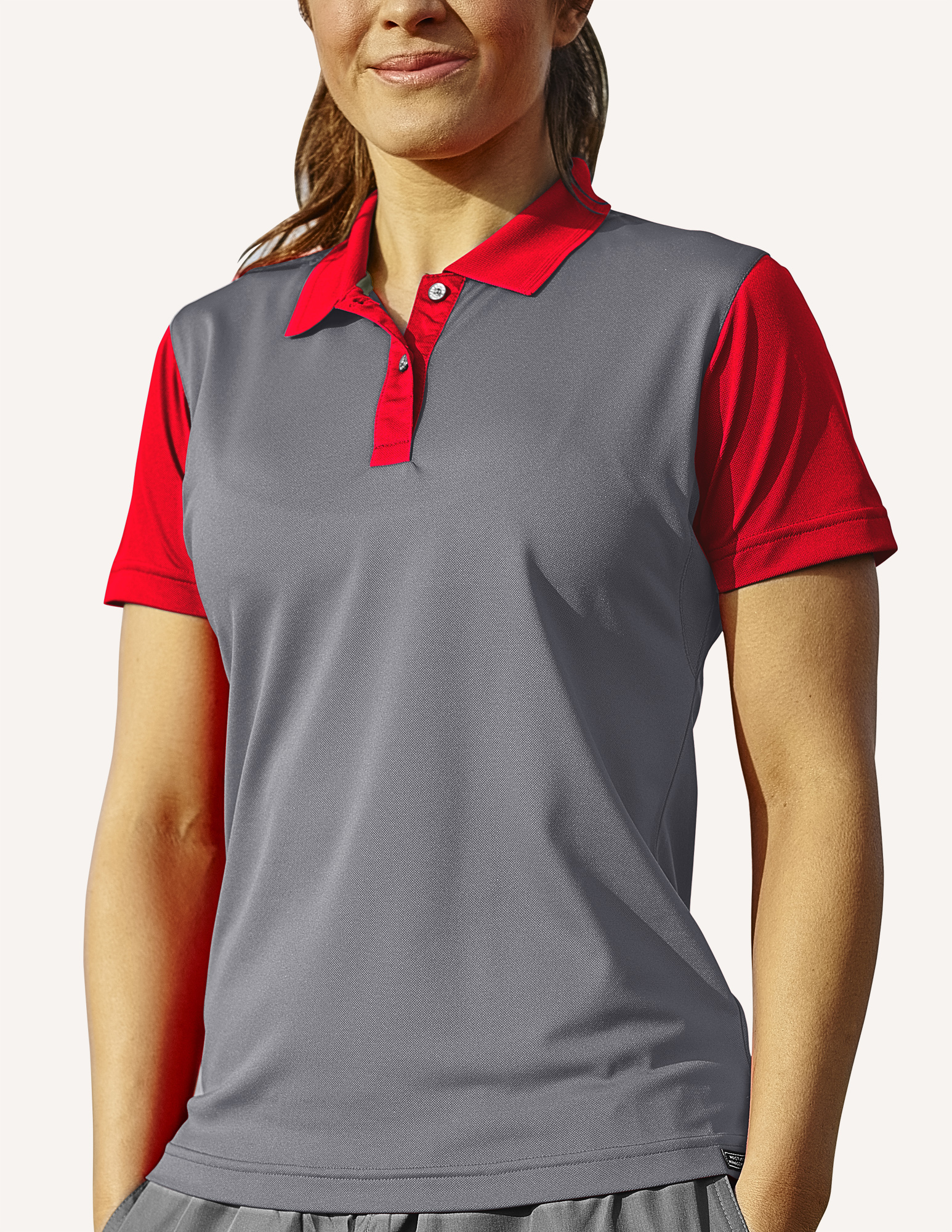 Ladies Corvette Recharged Hybrid Interlock Color Block Polo Shirt 10