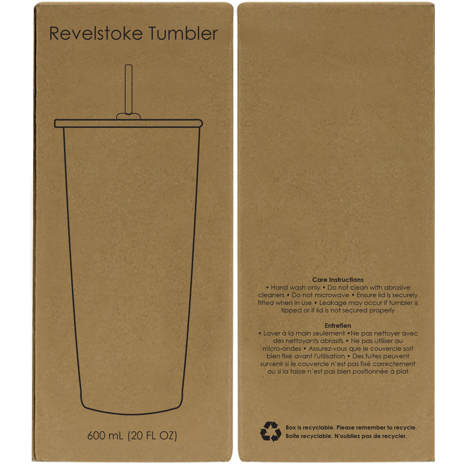 Revelstoke 600 Ml. (20 Fl. Oz.) Tumbler With Straw 2