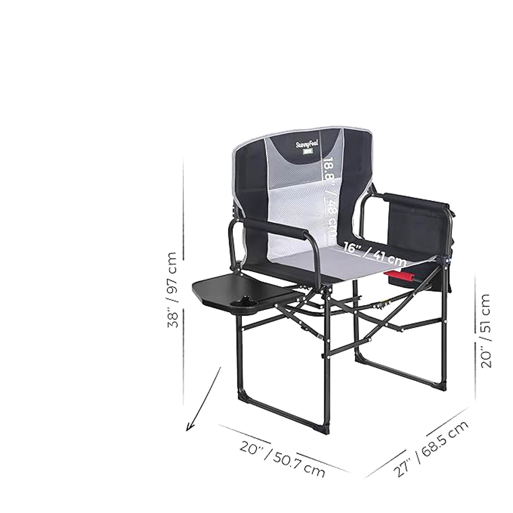 Camping Foldable Director's Chair, custom folding chair with logo imprint 4