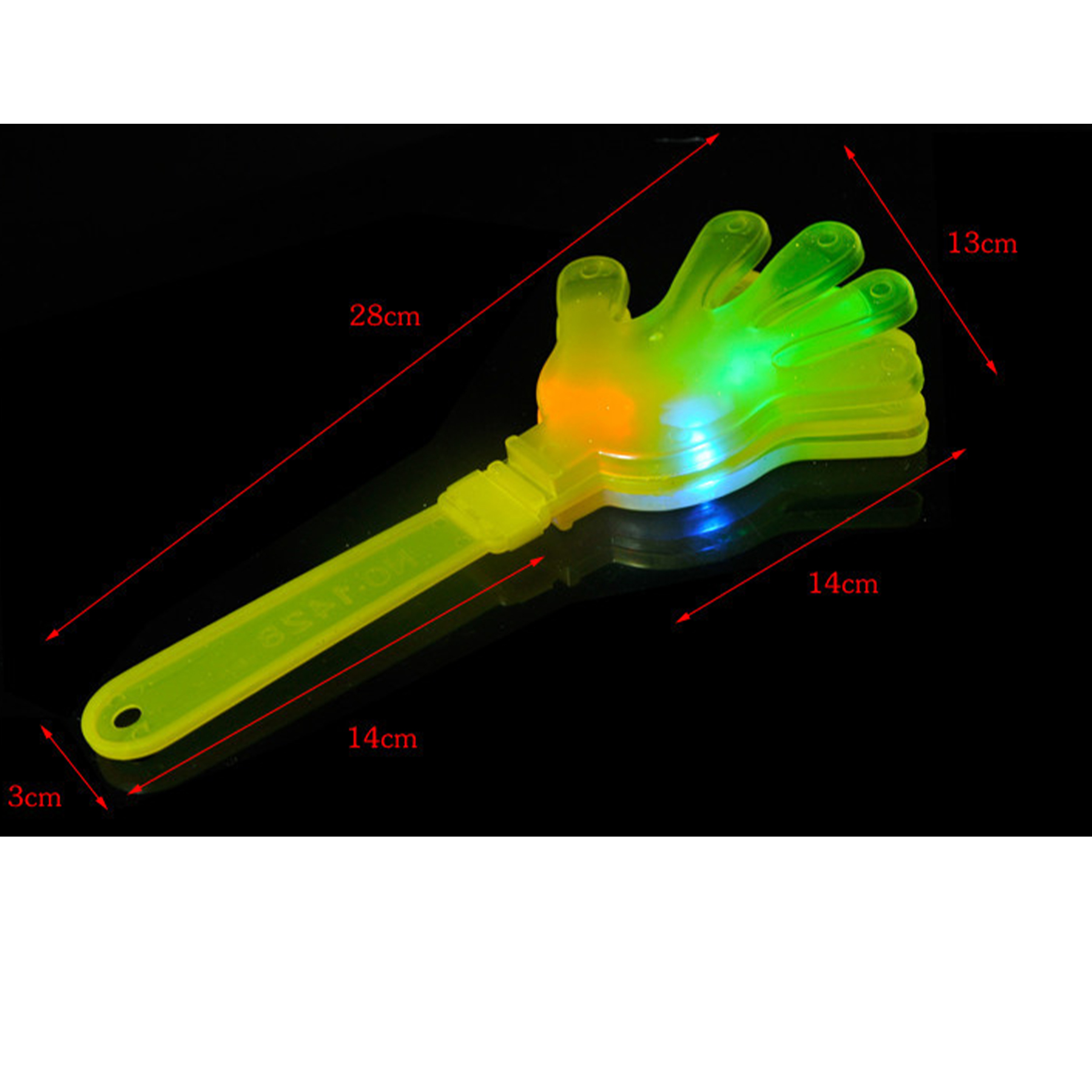 Portable Palm Shape Plastic Luminous Pat Light 2