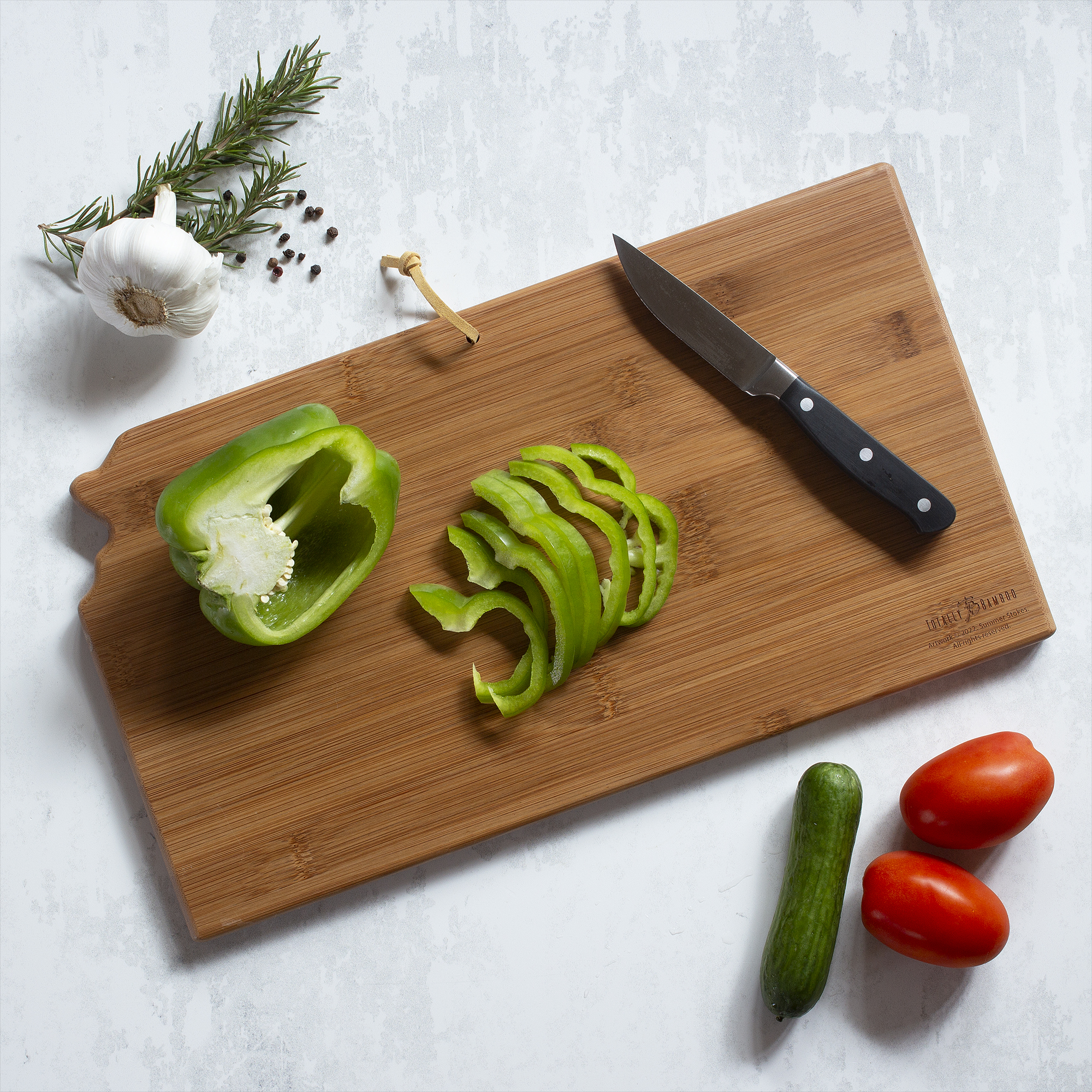 Kansas State Shaped Serving and Cutting Board with Artwork by Summer Stokes 7