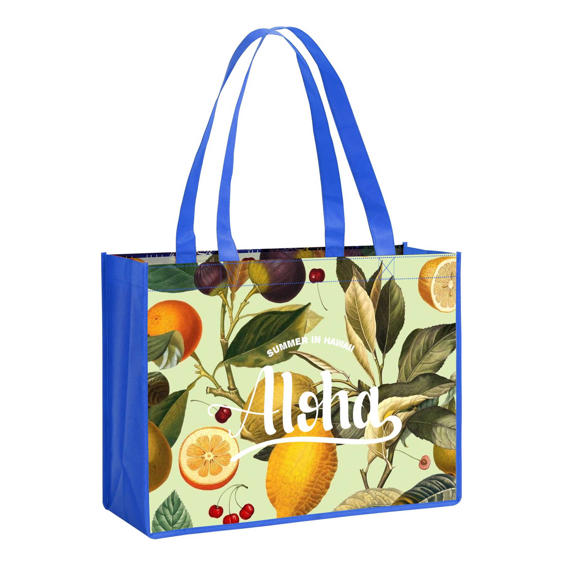 Laminated Non Woven Tote Bag(12" X 16" X 6") 1