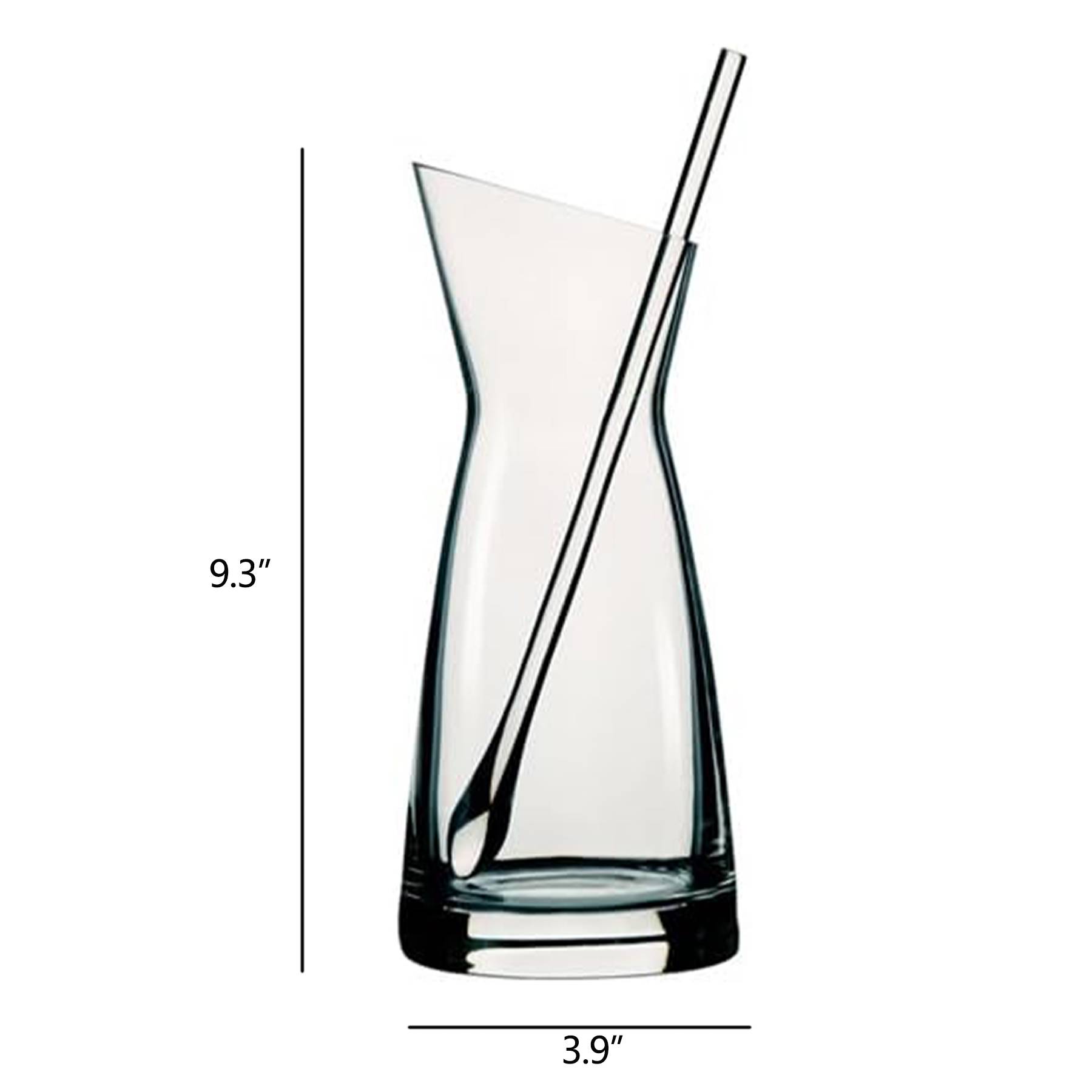 Eagle beaked glass cup with stirring rod 3