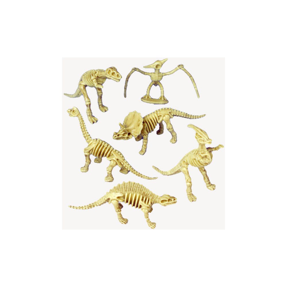 Skeleton Dinosaur Figures - Assorted 3.5" 2