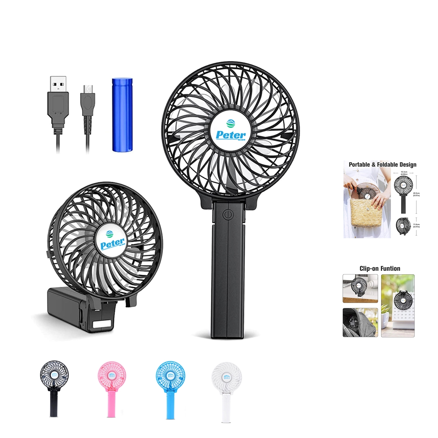 Mini Handheld USB Fan 2