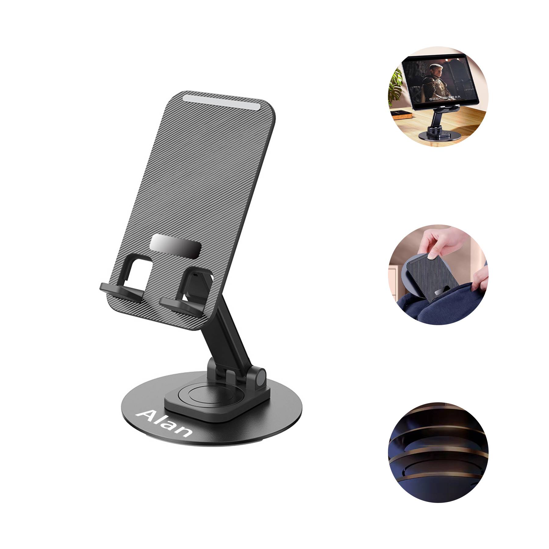 Rotating Telescopic Aluminum Alloy Mobile Phone Holder