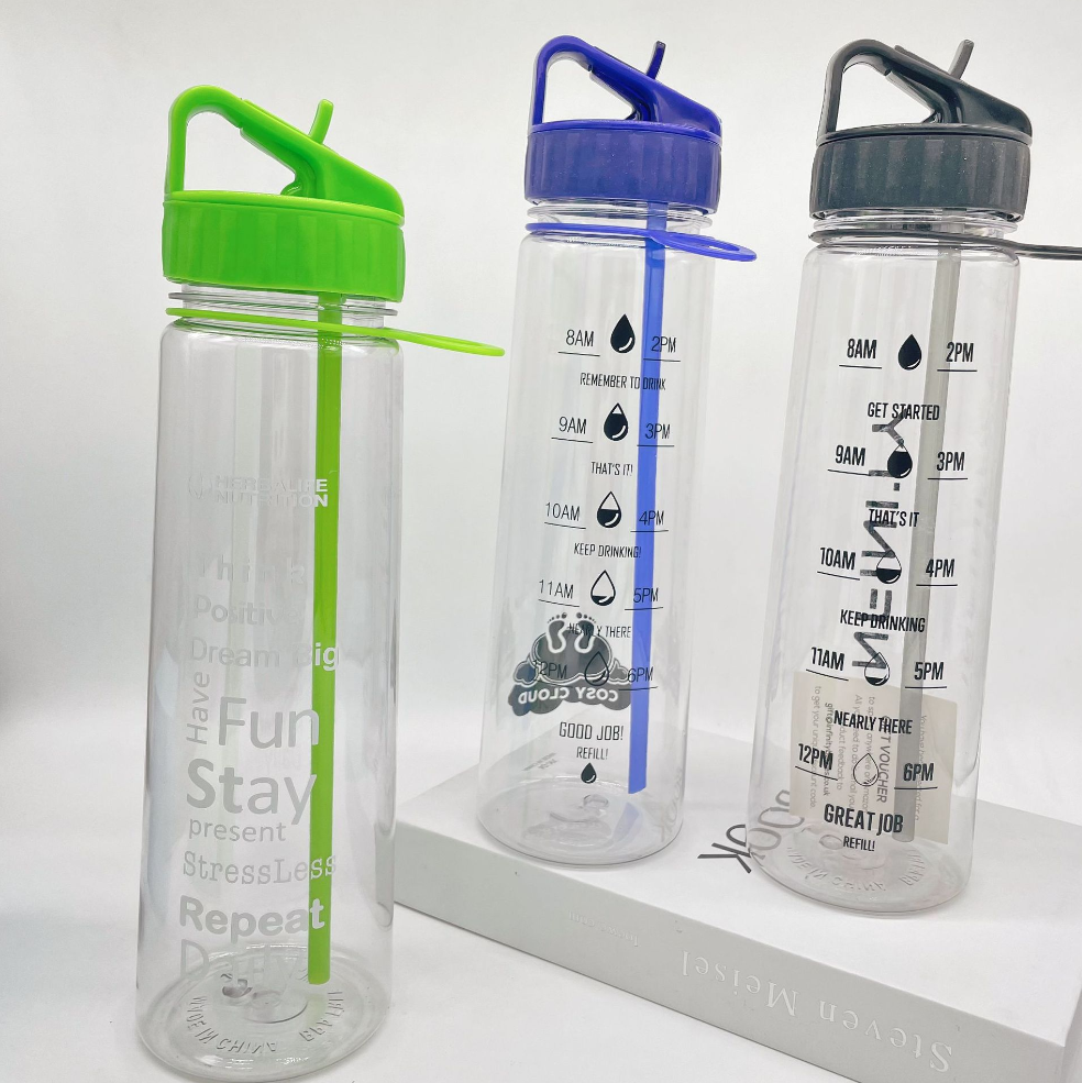 30oz Sports Water Bottle with Time Marker 2
