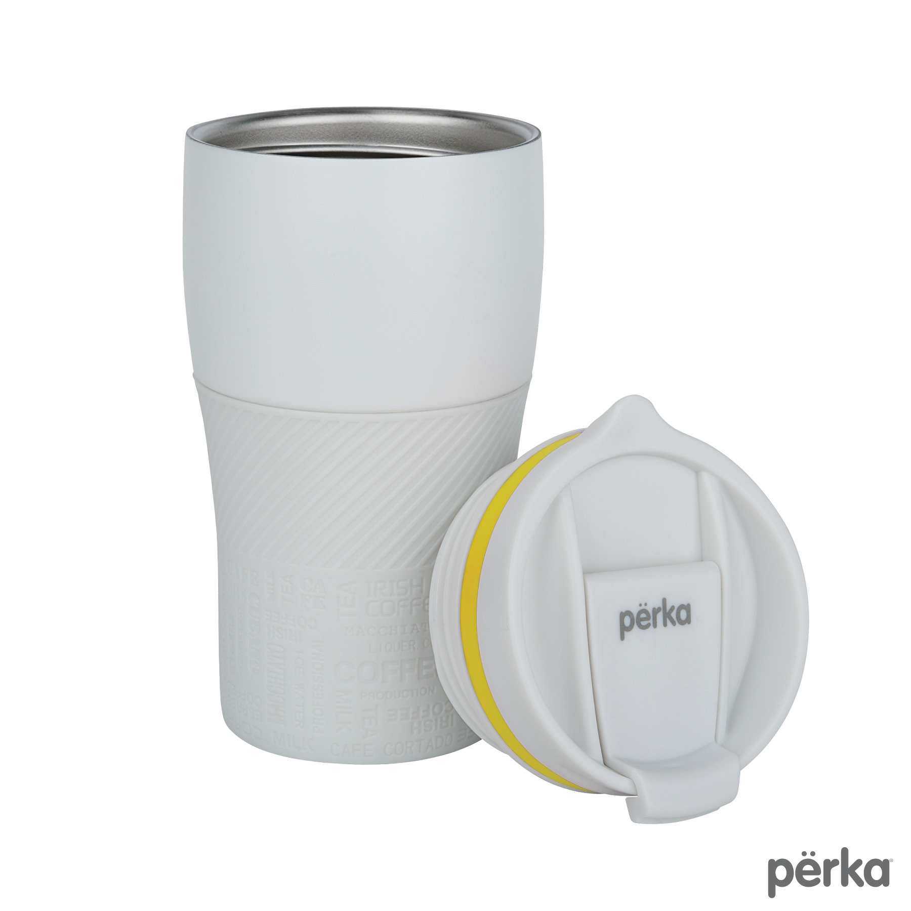 Perka® Cortado 12 oz. Double Wall Recycled Stainless Steel Coffee Tumbler 226