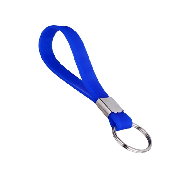 Custom Silicone Bracelet Strap Keychain 1