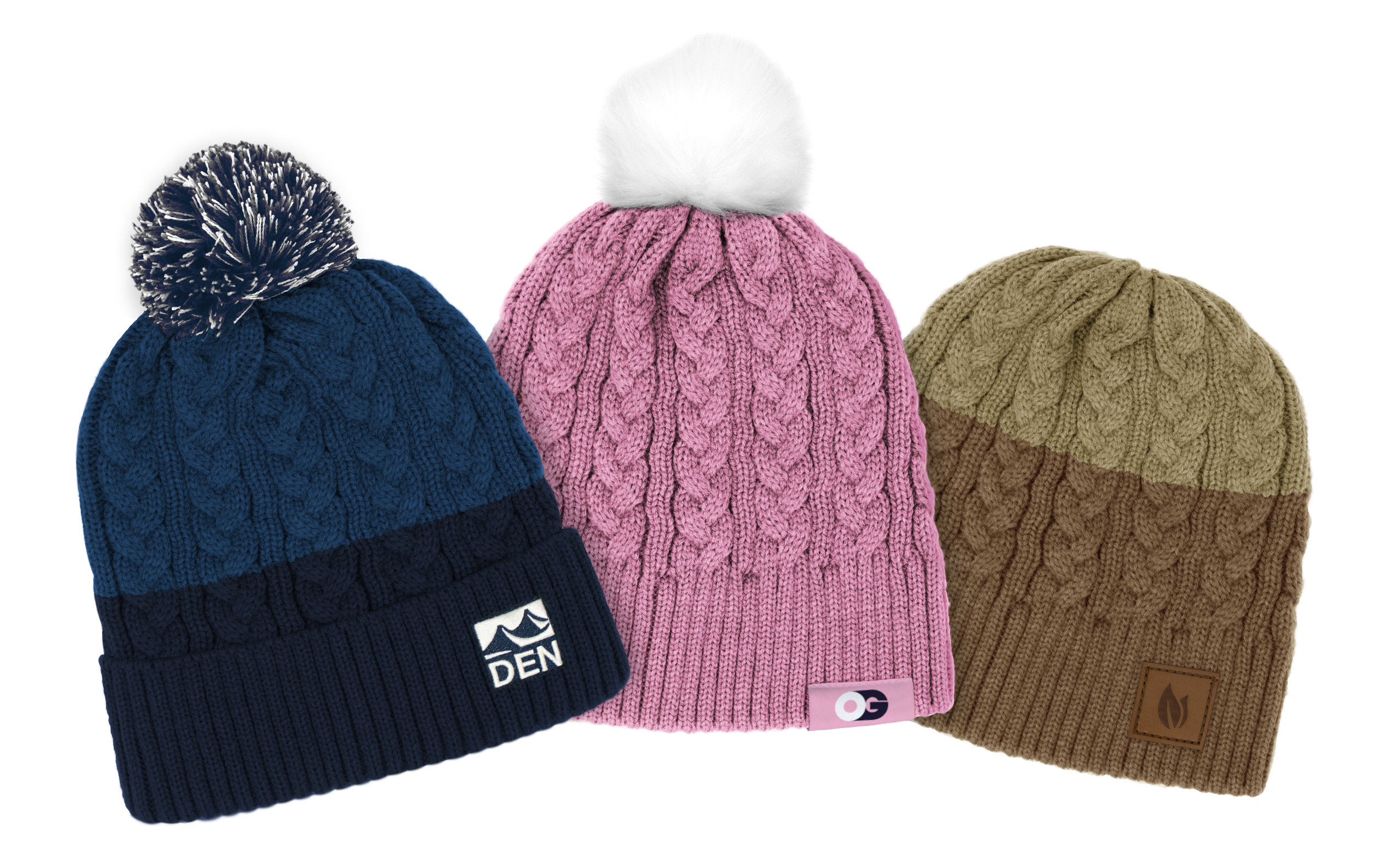 Pantone Matched Cable Knit Beanie